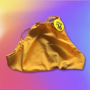 ⚡️3/$20⚡️Forever 21 NWT Halter Bikini Marigold top